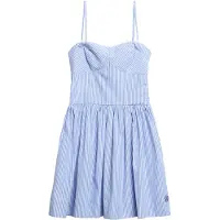 Superdry Femme Mini Robe Corset à Bretelles Light Blue Taille: 36