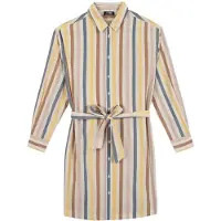 Tbs Dovyerob Long Sleeve Short Dress Beige 42 Femme
