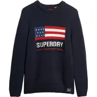 Superdry Pull-over marine / rouge / blanc