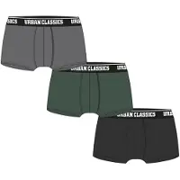 Urban Classics Boxers gris clair / vert foncé / noir / blanc