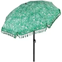 Aktive 62434 Ferns Uv30 Protection 180 Cm Beach Umbrella Vert