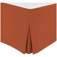 HOME LINGE PASSION Jupe de lit - - 180 x 200 cm + 30 cm - Terracotta