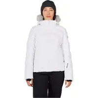 Rossignol - Veste de ski protectrice et isolante - W Staci Insulated Jacket White pour Femme - Taille L - Blanc