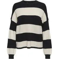 ONLY Pull-over 'ONLAtia' noir / blanc