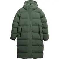 Superdry Femme Doudoune Longue à Capuche Green Taille: 42