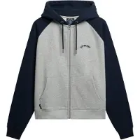 Superdry Veste de survêtement marine / gris chiné