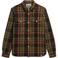 Superdry Merchant Heavy Long Sleeve Shirt Marron M Homme