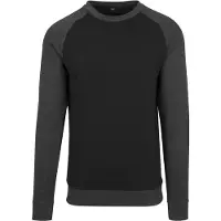 Build Your Brand Raglan Sweater Noir M Homme