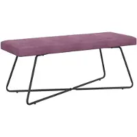 vidaXL banc Uni Pourpre 110 x 40 x 45 cm Velours