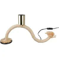 Gilde Tischleuchte, "Tau-Design", Metall, naturfarben, VE 1, L. 8 cm, B. 16 cm, H. 19 cm 79956 4063387799567