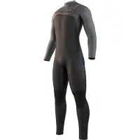 Mystic Motion 4/3 Mm Long Sleeve Chest Zip Neoprene Suit Noir M Homme
