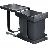 Hailo poubelle intégrée 3636001 AS Solo 20 automatic 20 L coulissante