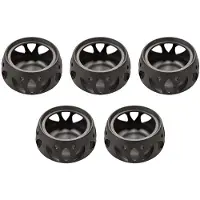 Melitt 5X Base Chauffante de Bougie en Céramique, Base de Cérémonie de Thé D'Isolation Chaude Théière Support de Pot de Thé de Vin Style de Four