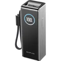 EcoFlow Batterie externe RAPID 25000 mAh, 170W, câbles intégrés 100W, Gris
