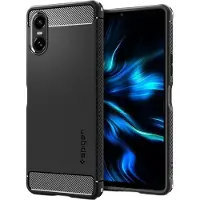 Spigen Rugged Armor (Sony Xperia 10 VI), Coque pour téléphone portable, Noir