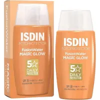 Isdin Crème solaire visage Fusion Water MAGIC GLOW SPF 30 - - Effet glow - Absorption immédiate - 50ml