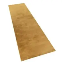 Tapis.fr Tapis moelleux Solina jaune 80x300 cm