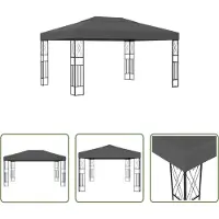 The Living Store Pavillon 3 × 4 m en tissu anthracite