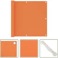 The Living Store Brise-Vue Balcon Orange 90x500 cm Tissu Oxford