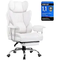 GTPLAYER Chaise gamer , Chaise gamer, Chaise de bureau ergonomique avec repose-pieds lombaires réglables et oreiller, Gaming Chair rembourrée, Fauteuil gamer
