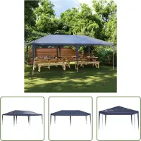 The Living Store Partyzelt 4x6 m Blau