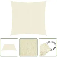The Living Store Store 160 g/m² Crème 2,5x2,5 m HDPE