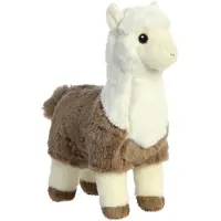 ECO NATION Aurora, 35039, Eco Nation Alpaga, bicolore, 28 cm, peluche, marron et blanc