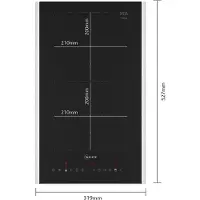 NEFF Domino vitrocéramique 32cm 3700w noir - - T63TDX1L0 -