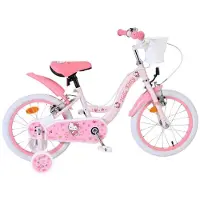 Volare Vélo pour enfants Hello Kitty - Filles - 16 pouces - Rose - Deux freins à main