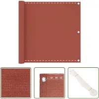 The Living Store Pare-vue balcon Terracotta-Rouge 90x300 cm HDPE