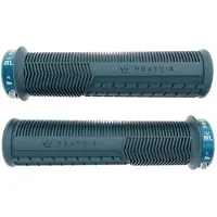 Peaty's Monarch Pro Grip Mushroom Thin Grips Bleu 130 mm