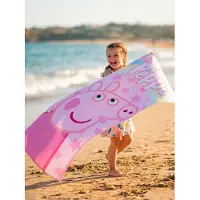 Pipsa Possu Serviette de plage 'Peppa Pig Polyester-Handtuch' mélange de couleurs