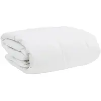 vidaXL Ensemble couette et oreiller 3 pcs Blanc Plume de duvet