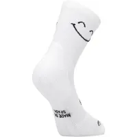 Sporcks Chaussettes Happy Mode Blanc, Taille L