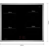 NEFF N 50, Table de cuisson à induction, 60 cm, noir, avec cadre à poser, T46SBE1L0