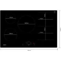 NEFF N 70, Plaque de cuisson à induction, 80 cm, noir, à encastrer (intégré), T58PHW1L0