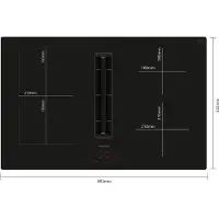 Siemens iQ500 ED811BS16E plaque Noir Intégré 80 cm Plaque avec zone à induction 4 zone(s) Hotte intégrée