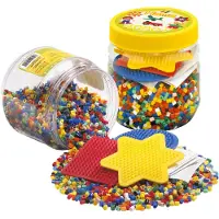 Hama Perles av. Plaques pour perles Midi - 4000 pces - Multicolo - - UneTaille - Perles