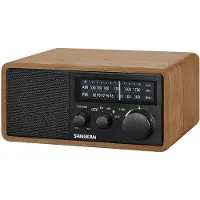 Sangean Genuine 110 Plus WR11BT bois radio de table portable rétro avec Bluetooth & fonction de charge USB