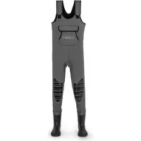 Zebco Trophy Neoprene Wader Gris EU 45-46 Homme