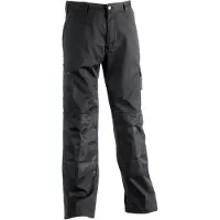 Herock Pantalon de travail multipoches Mars Noir M