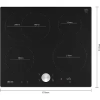 NEFF N 90, Table de cuisson à induction, 60 cm, noir, à encastrer (intégré), T56PTF1L0