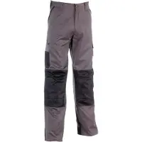 Herock Pantalon de travail multipoches Mars Gris Foncé M
