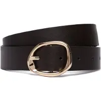 Tommy Hilfiger Ceinture 'Sculpted Buckle' marron