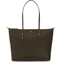 Ralph Lauren pour femme. 431916737053 Sac fourre-tout moyen Keaton en nylon vert (OSFA), Casuel