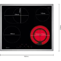 NEFF N 70, Table de cuisson électrique, 60 cm, noir, avec cadre à poser, T16SDF9L0