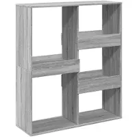 vidaXL Bibliothèque/Séparateur de pièce sonoma gris 100x33x115 cm