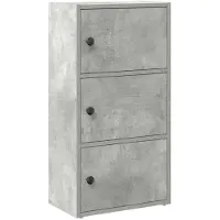 vidaXL Bibliothèque gris béton 40x24x77 cm bois d'ingénierie