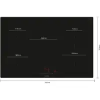 Siemens iQ100, Table de cuisson à induction, 80 cm, noir, à encastrer (intégré), EH801HVB1E