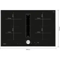 NEFF Table de cuisson induction aspirante 80cm 4 feux 7400w noir - - V68TTX4L0 -
